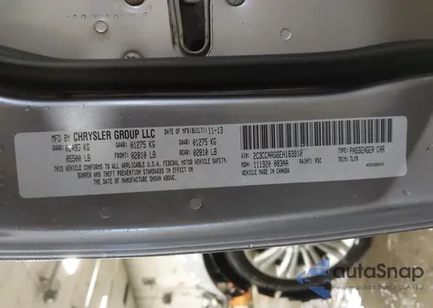 2014 Chrysler 300 from USA, damaged, VIN 2C3CCARG6EH183910